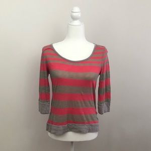 Old Navy Striped 3/4 Sleeve